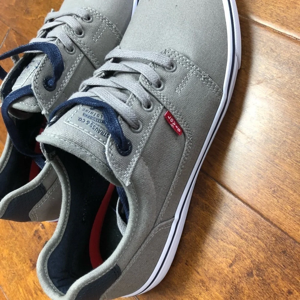 Levi's Classic Grey/Blue canvas sneakers
